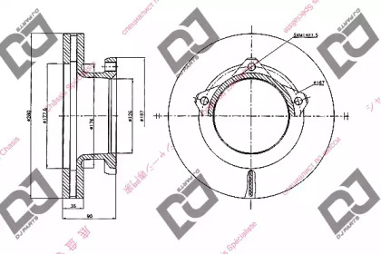 Тормозной диск DJ PARTS BD2022